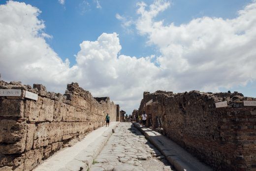 Street in Pompeii, Italy
